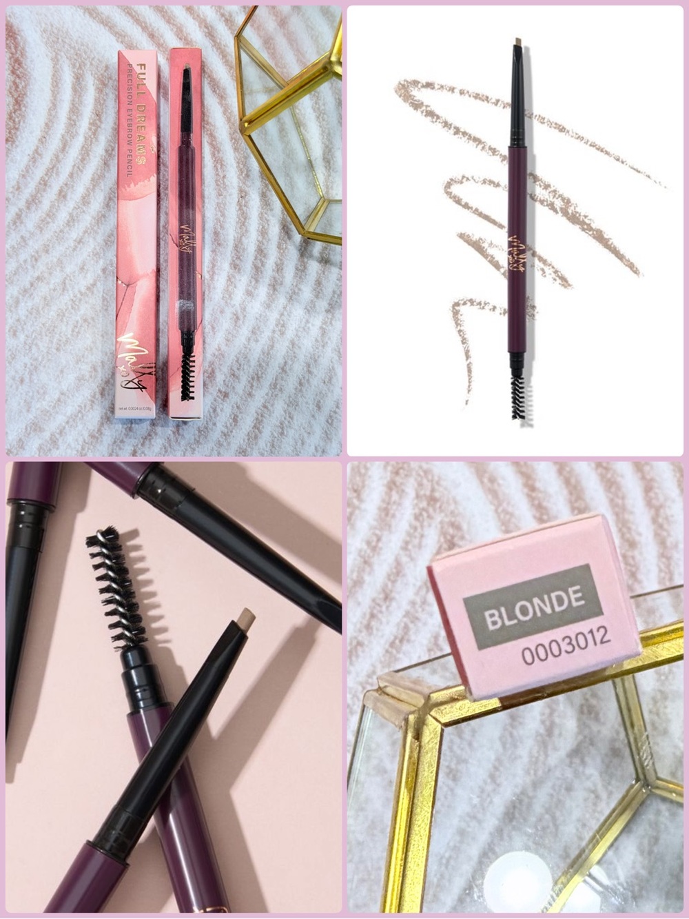 Mally Beauty Full Dreams Precision Eyebrow Pencils (X2) Blonde Bundle BNIB NWT